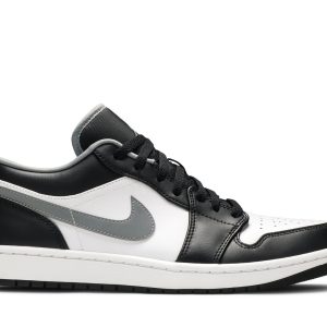 Air Jordan 1 Low Sort Hvid Grå Sko 553558-040