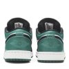 553558-113 Air Jordan 1 Low Hvid Sort Mystic Green Sko-3