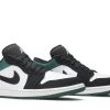 553558-113 Air Jordan 1 Low Hvid Sort Mystic Green Sko-4