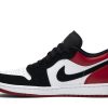 553558-116 Air Jordan 1 Low Sort tå Sko-1