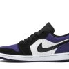 553558-125 Air Jordan 1 Low Court Lilla Sko-1