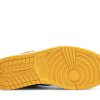 553558-127 Air Jordan 1 Low Universitets Guld Sko-2