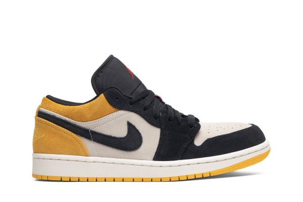 Air Jordan 1 Low Universitets Guld Sko 553558-127