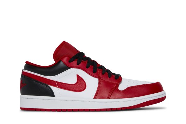 Air Jordan 1 Low Reverse Black Toe Sko 553558-163