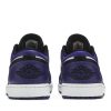 553558-500 Air Jordan 1 Low Court Lilla Hvid Sko-3