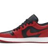 553558-606 Air Jordan 1 Low Reverse Bred Varsity Rød Sko-1