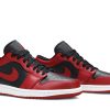 553558-606 Air Jordan 1 Low Reverse Bred Varsity Rød Sko-4