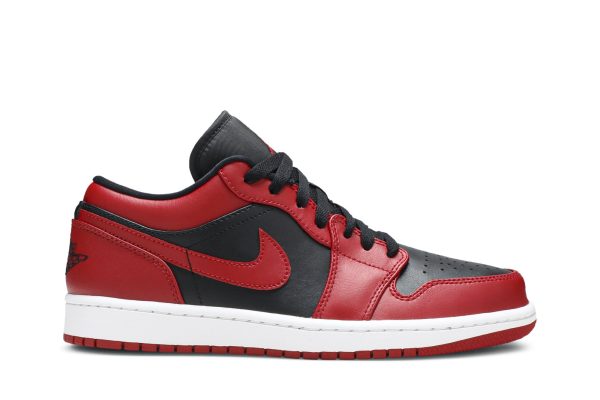 Air Jordan 1 Low Reverse Bred Varsity Rød Sko 553558-606