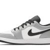 553560-030 Air Jordan 1 Low GS Light Smoke Grey Sko-1