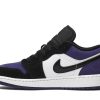 553560-125 Air Jordan 1 Low GS Court Purple Sko-1