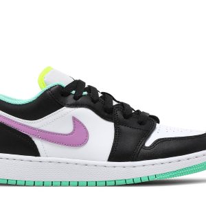 Air Jordan 1 Low GS White Violet Shock Sko 553560-151