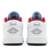 553560-164 Air Jordan 1 Low GS Hvid Gym Rød Sort Sko-3