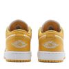 553560-171 Air Jordan 1 GS Pollen Sko Hvid Gul-3