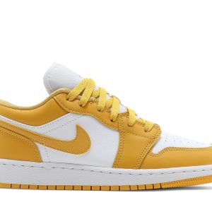 Air Jordan 1 GS Pollen Sko Hvid Gul 553560-171