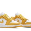 553560-171 Air Jordan 1 GS Pollen Sko Hvid Gul-4