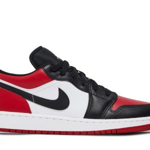 Air Jordan 1 Low GS Bred Toe Sko 553560-612