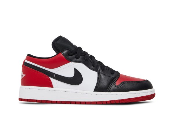 Air Jordan 1 Low GS Bred Toe Sko 553560-612