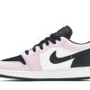 554723-601 Air Jordan 1 Low GS Light Arctic Pink Black Sko-1