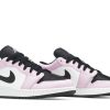 554723-601 Air Jordan 1 Low GS Light Arctic Pink Black Sko-4