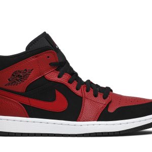 Air Jordan 1 Mid Reverse Bred Sko 554724-054