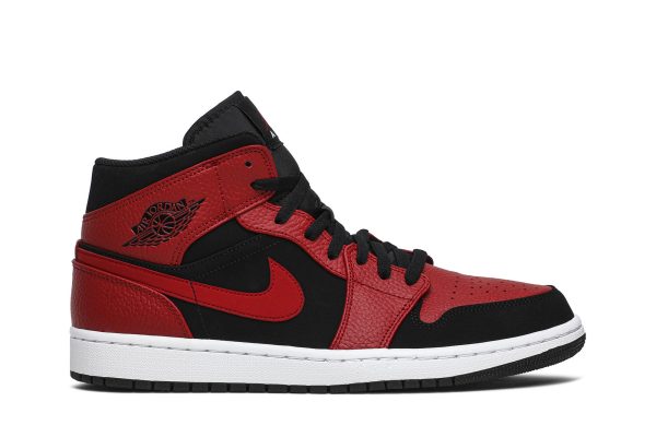 Air Jordan 1 Mid Reverse Bred Sko 554724-054