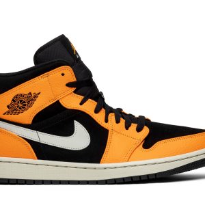 Air Jordan 1 Mid Black Cone Sko 554724-062