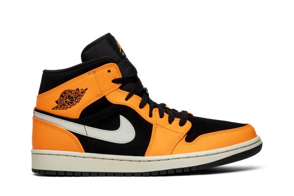 Air Jordan 1 Mid Black Cone Sko 554724-062