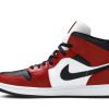 554724-069 Air Jordan 1 Mid Chicago Black Toe Sko-1