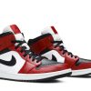 554724-069 Air Jordan 1 Mid Chicago Black Toe Sko-4