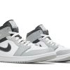 554724-078 Air Jordan 1 Mid Light Smoke Grey Sko-4