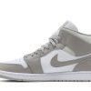 554724-082 Air Jordan 1 Mid College Grey Sko-1