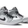 554724-092 Air Jordan 1 Mid Smoke Grey Sko-4