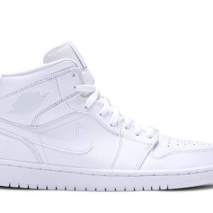 Køb Air Jordan 1 Mid Triple White Sko 554724-109