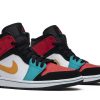 554724-125 Air Jordan 1 Mid Bred Multi-farve Sko-3