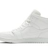 554724-129 Air Jordan 1 Mid Triple White 2019 Sko-1