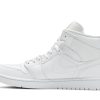 554724-130 Air Jordan 1 Mid Triple White 2.0 2020 Sko-1