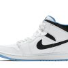 554724-141 Air Jordan 1 Mid Laser Blue Sko-1