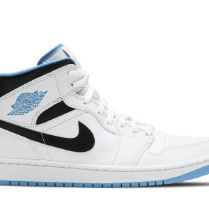 Air Jordan 1 Mid Laser Blue Sko 554724-141