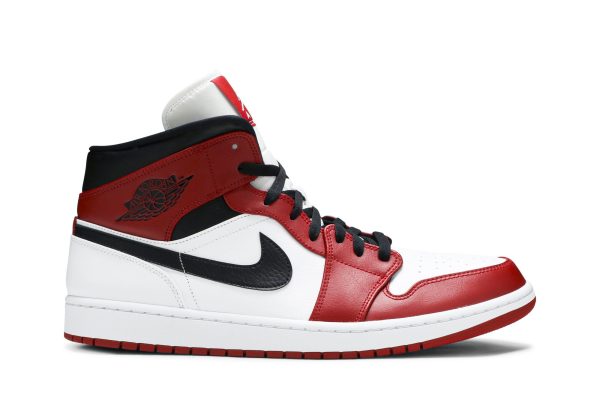 Air Jordan 1 Mid Chicago Sko 554724-173