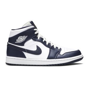 Køb Air Jordan 1 Mid Obsidian Sko 554724-174