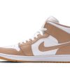 554724-271 Air Jordan 1 Mid Tan Gum Sko-1