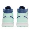 554724-413 Air Jordan 1 Mid Blue Mint Sko-3