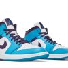 554724-415 Air Jordan 1 Mid Hornets Sko-4