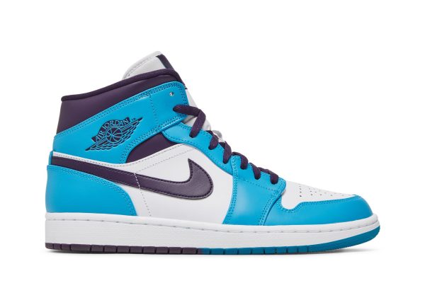 Air Jordan 1 Mid Hornets Sko 554724-415