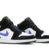 554725-084 Air Jordan 1 Mid GS Sort Racer Blå Sko-4