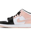 554725-133 Air Jordan 1 Mid GS Crimson Tint Sko-1