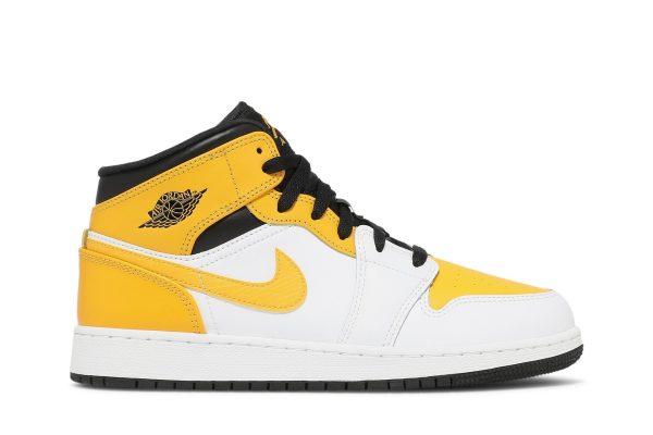 Køb Air Jordan 1 Mid GS University Gold Sko 554725-170