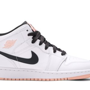 Køb Air Jordan 1 Mid GS White Arctic Orange 554725-180