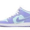 554725-500 Air Jordan 1 Mid GS Purple Pulse Sko-1