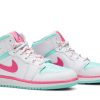 555112-102 Air Jordan 1 Mid GS Digital Pink Sko-4